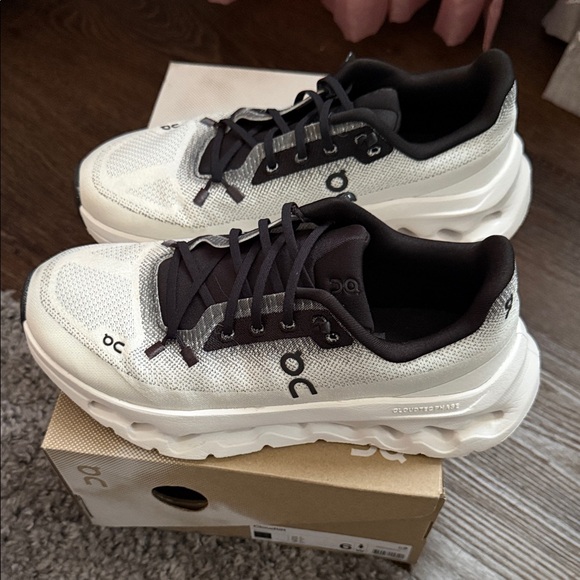 On Clouds Shoes - ON Women's Athletic Shoes - White and Black